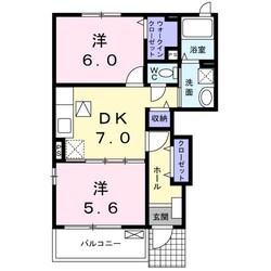 グリーンハウス　Ｂの物件間取画像